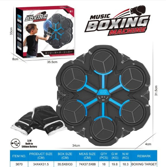 Saco de Boxeo Interactivo con Bluetooth y Luces LED para Casa