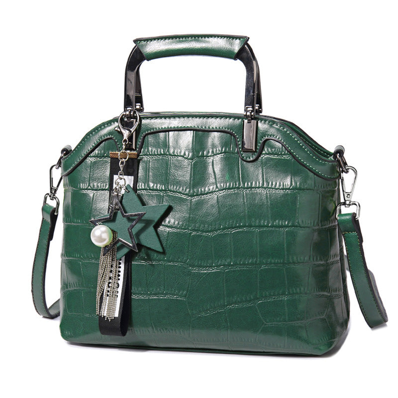 Mochila Estilo Piel de Cocodrilo con Doble Correa