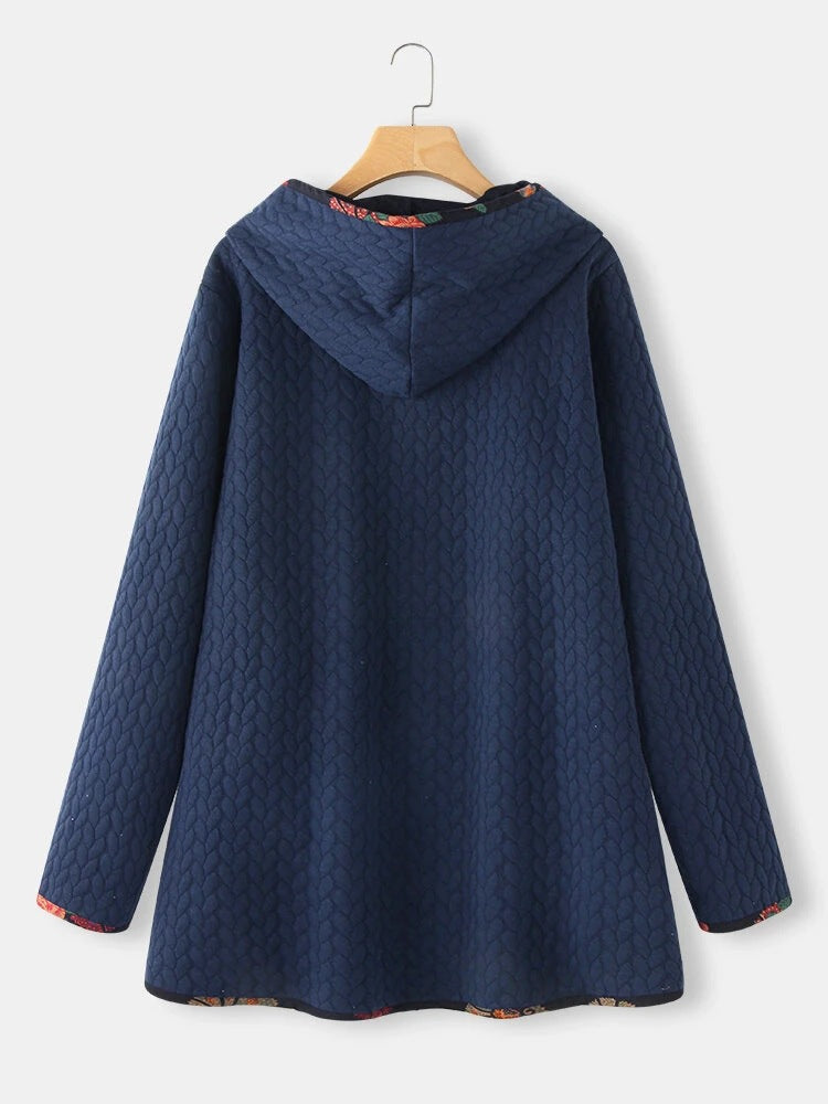 Chaqueta de Algodón con Capucha para Mujer