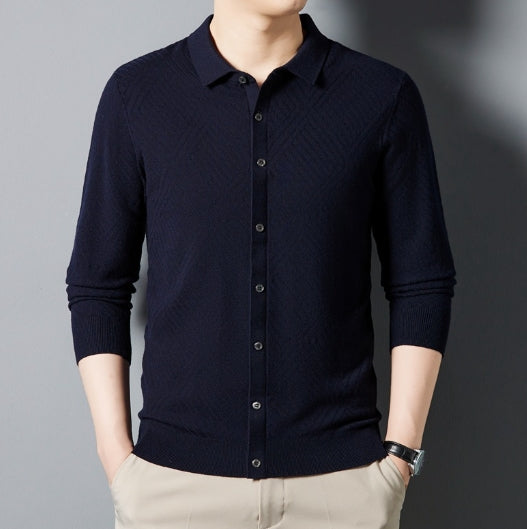 Camisa de Punto Terciopelo Urban Hombre Otoño – Tallas S a XL (170-190cm)