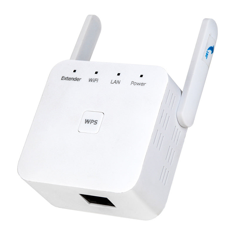 Amplificador y Repetidor de Señal WiFi Inalámbrico 300Mbps – Antenas Dobles para el Hogar