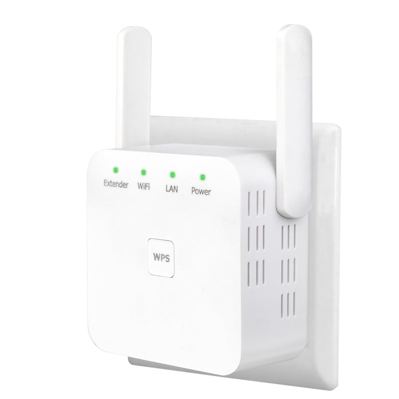 Amplificador y Repetidor de Señal WiFi Inalámbrico 300Mbps – Antenas Dobles para el Hogar