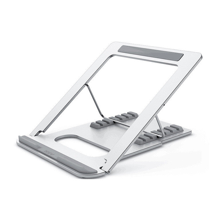 Soporte para Laptop Ajustable con Ventilación — Negro y Plateado