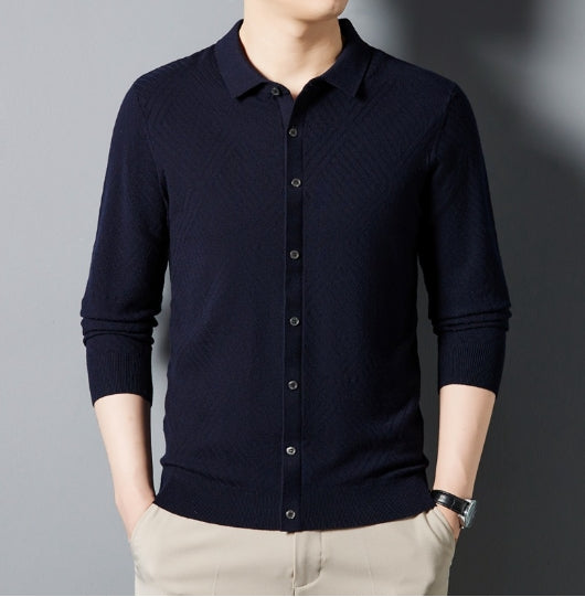 Camisa de Punto Terciopelo Urban Hombre Otoño – Tallas S a XL (170-190cm)