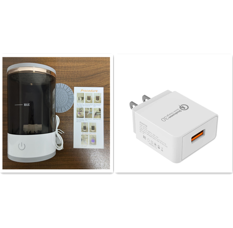 Limpiador de Brochas de Maquillaje Eléctrico Recargable – 7000 RPM