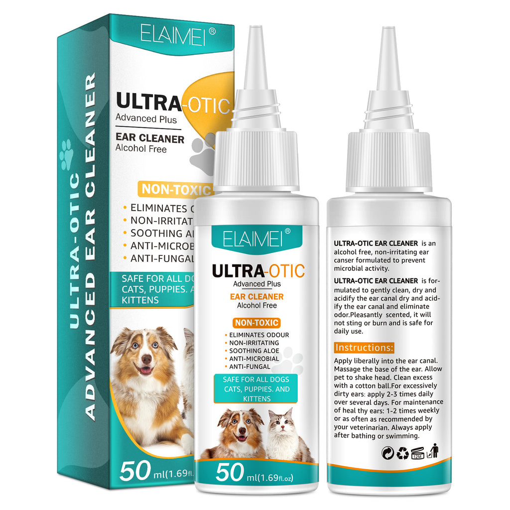 Limpiador de Oídos para Perros y Gatos 50ml – Fórmula Suave