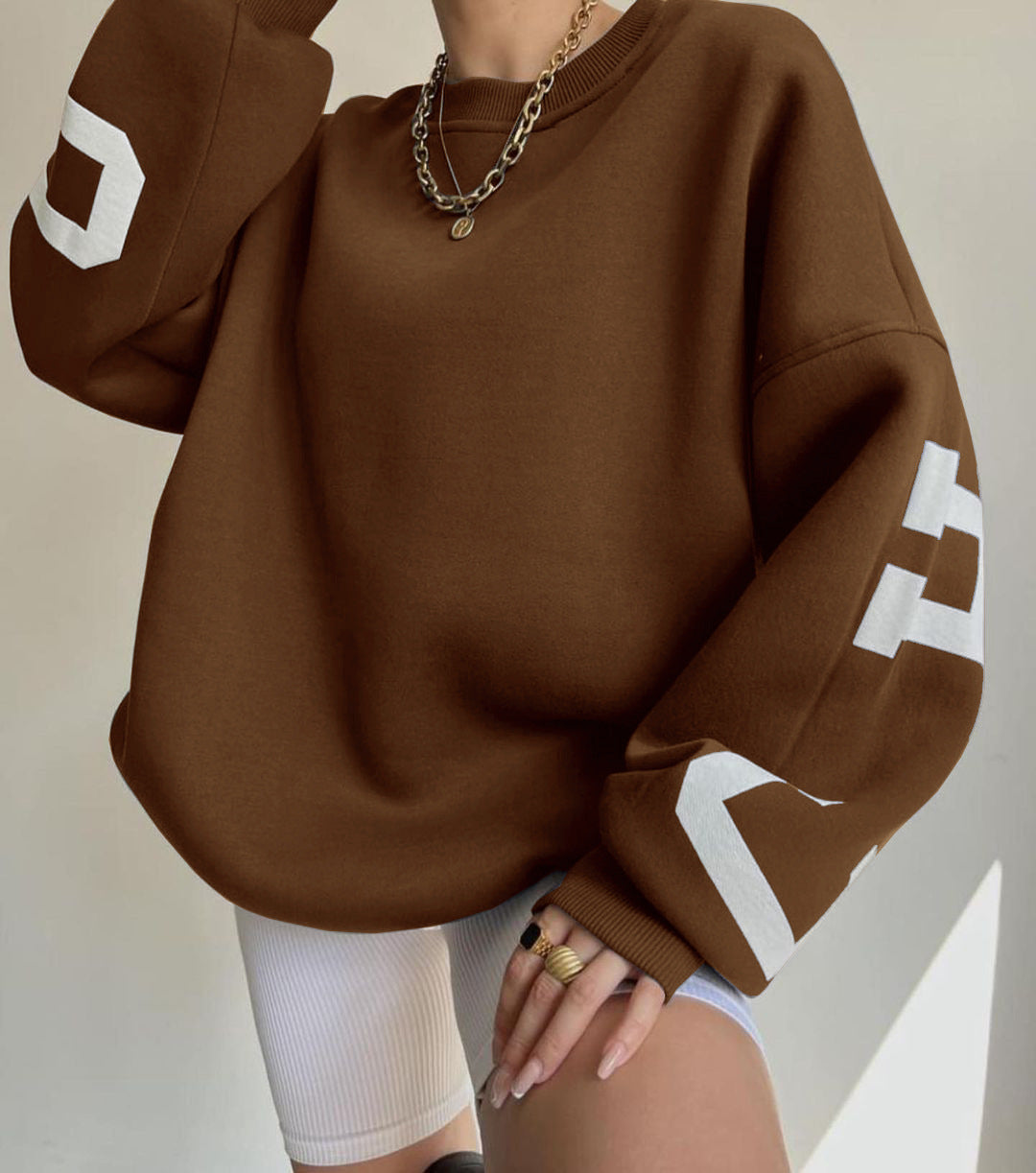 Top Grueso con Estampado Versátil para Mujer