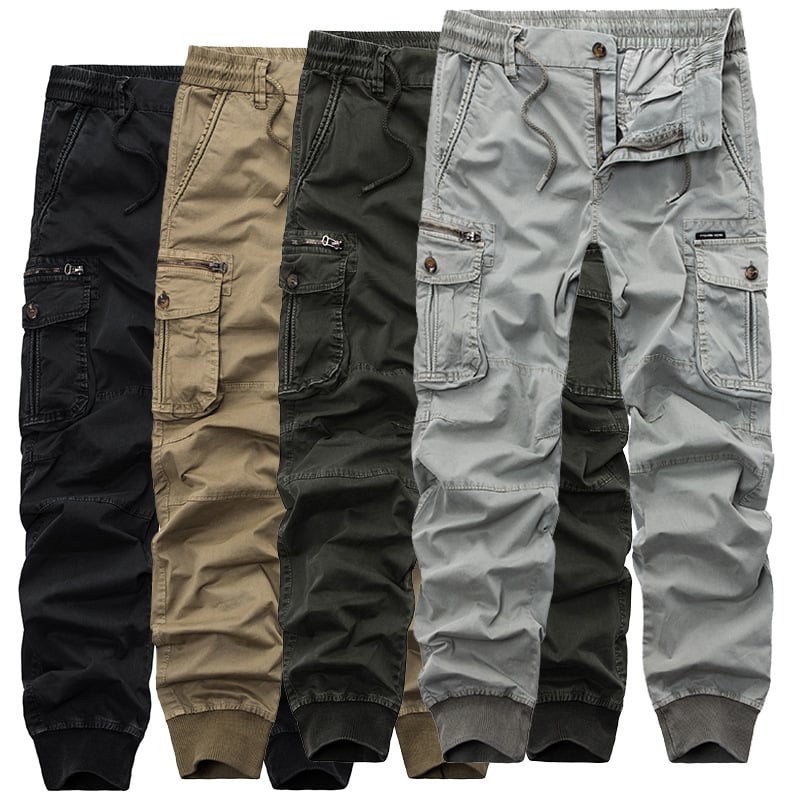 Pantalón Cargo Casual Elástico con Cordón — Unisex