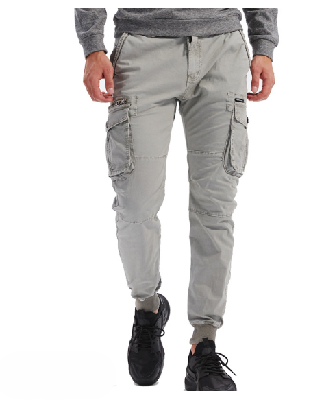 Pantalón Cargo Casual Elástico con Cordón — Unisex