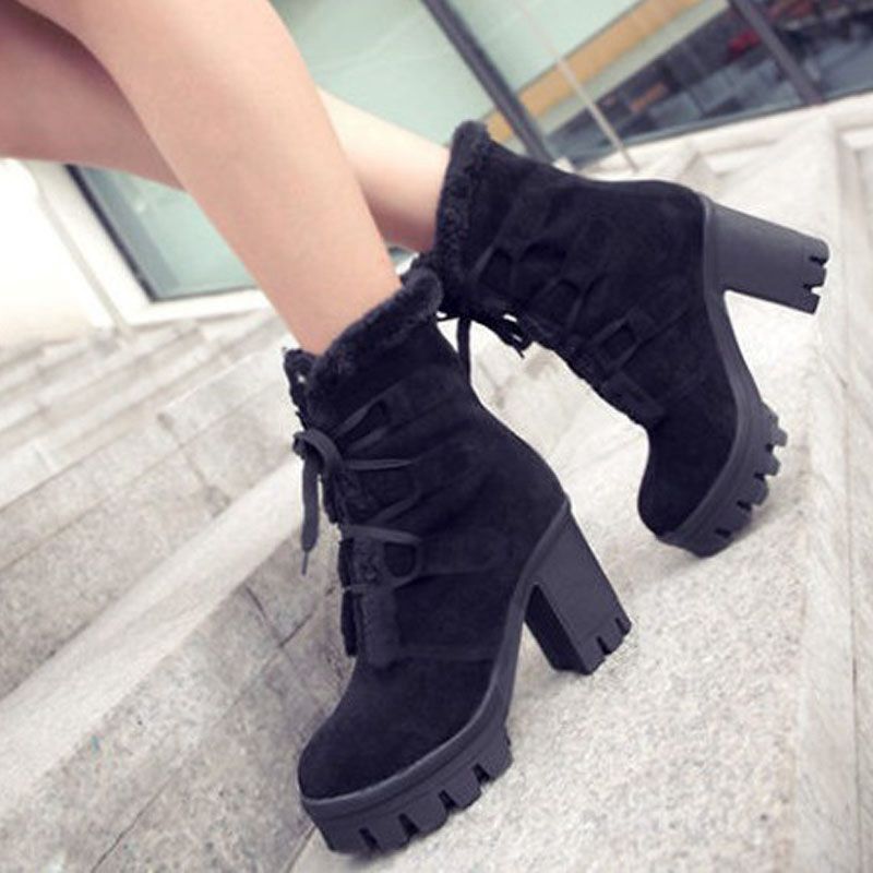 Botas Martin Impermeables Mujer Suela Gruesa Antideslizante – Tallas 34 a 43