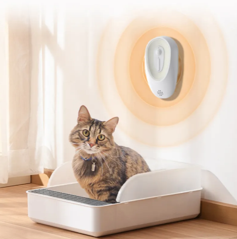 Eliminador de Olores para Caja de Arena de Gatos – Desodorizador Eléctrico
