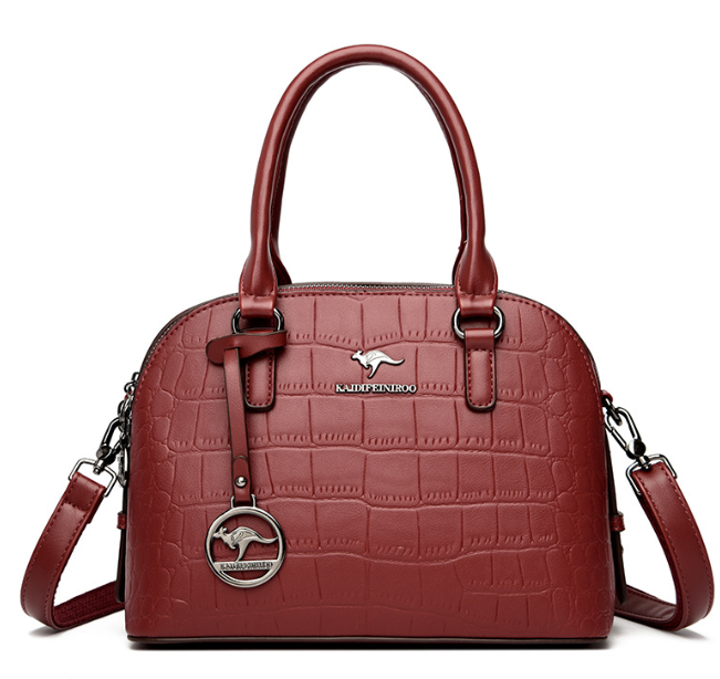 Mochila Estilo Piel de Cocodrilo con Doble Correa
