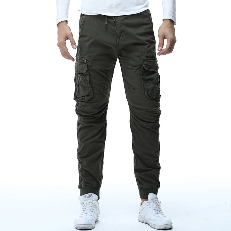 Pantalón Cargo Casual Elástico con Cordón — Unisex
