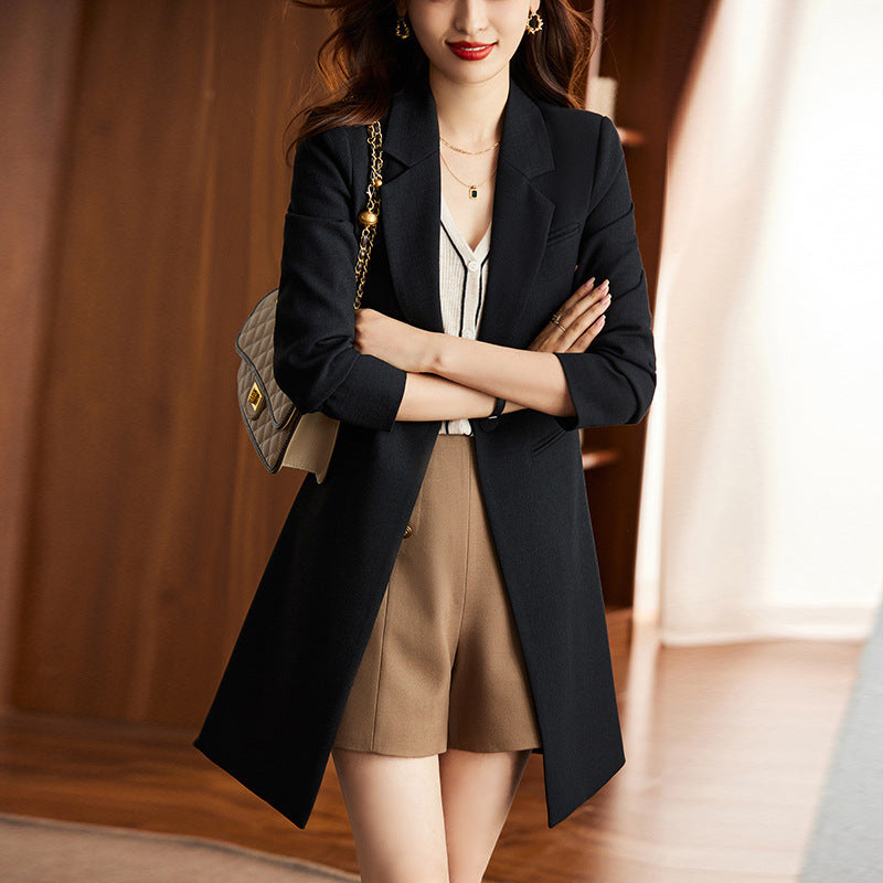 Traje Formal de Mujer Coreana y Gabardina para el Trabajo