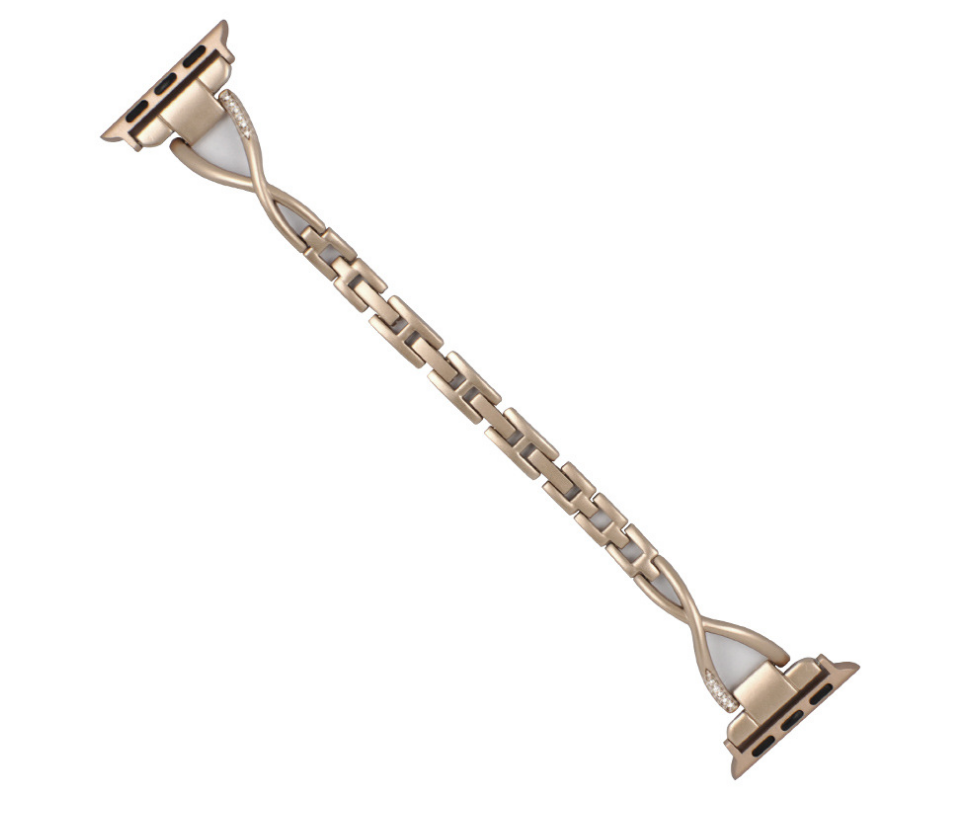 Correa X-Type de Acero Inoxidable con Diamantes para Apple Watch