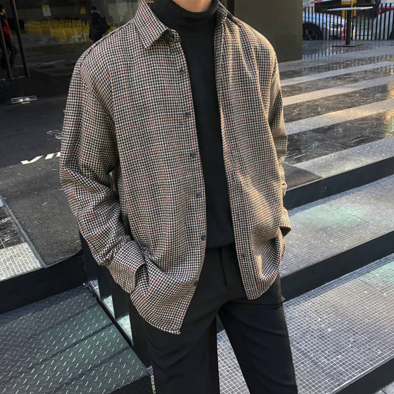 Chaqueta Camisa de Cuadros para Hombre - Manga Larga