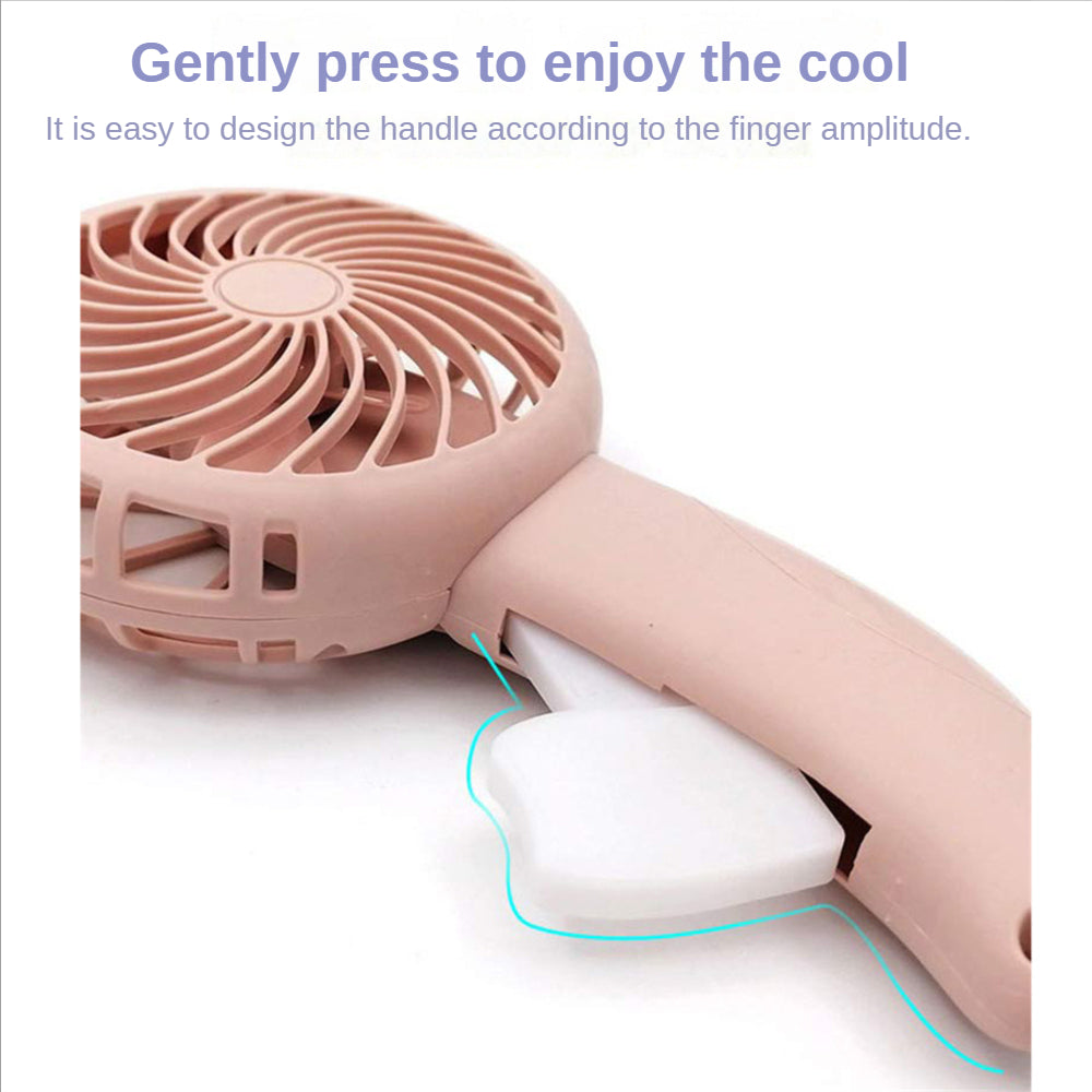 Mini Ventilador de Mano con Forma de Gato para Niños — 3 Colores
