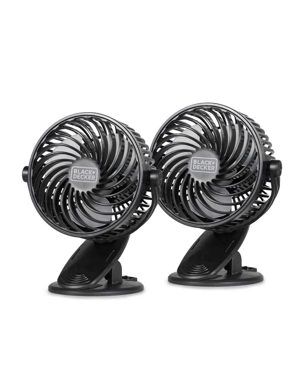 Mini Ventilador de Escritorio Clip y Mesa BLACK+DECKER — Pack 2 Unidades