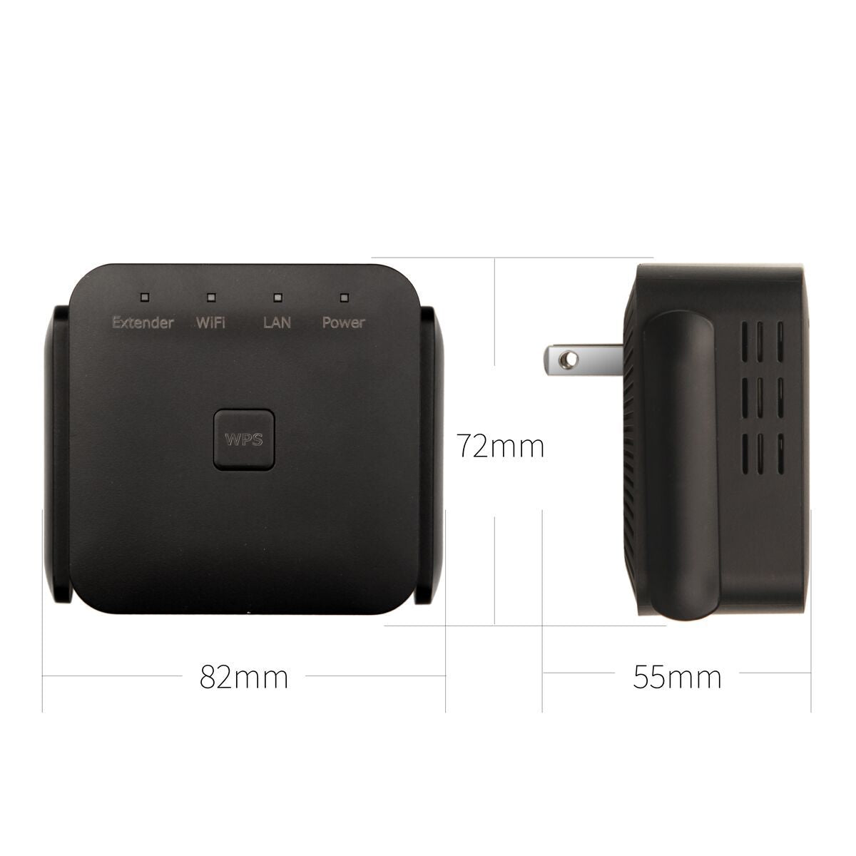 Amplificador y Repetidor de Señal WiFi Inalámbrico 300Mbps – Antenas Dobles para el Hogar