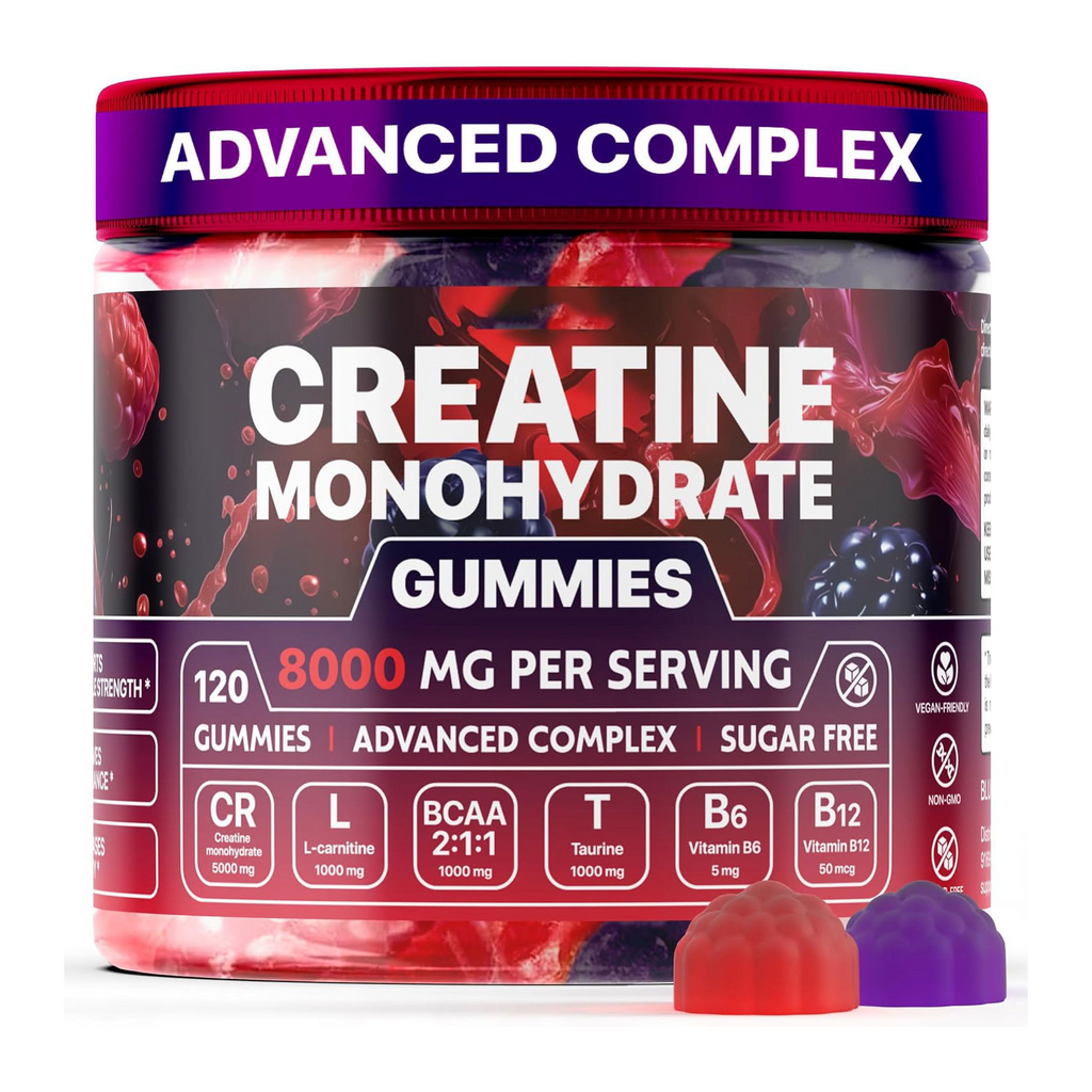 Gummies Muscle Boost con Creatina y Vitaminas – Energía y Recuperación Muscular