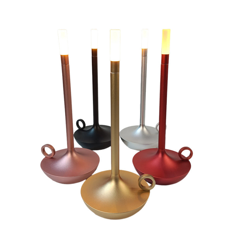 Lámpara de Mesa LED Vintage Estilo Vela — 5 Colores
