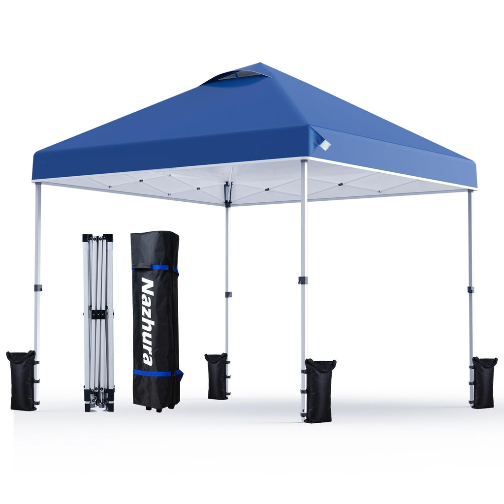 Carpa Toldo Pop-Up 3x3m con Bolsa de Arena — Armado en 1 Persona, Altura Ajustable