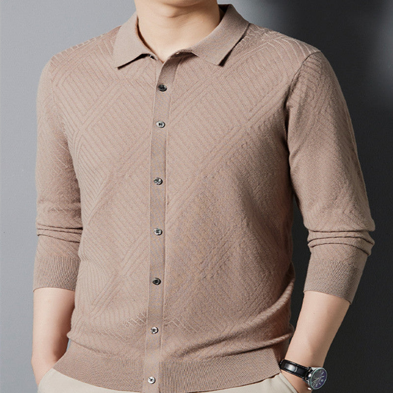 Camisa de Punto Terciopelo Urban Hombre Otoño – Tallas S a XL (170-190cm)