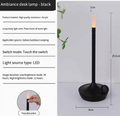 Lámpara de Mesa LED Vintage Estilo Vela — 5 Colores
