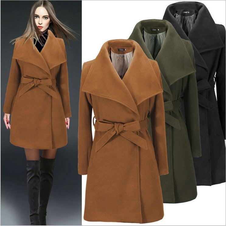 Abrigo de Lana para Mujer — 4 Colores, Tallas S a XXL