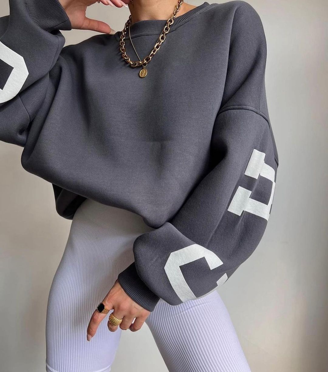 Top Grueso con Estampado Versátil para Mujer