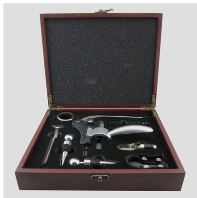 Set Abridor de Vino 9 Piezas en Caja de Regalo