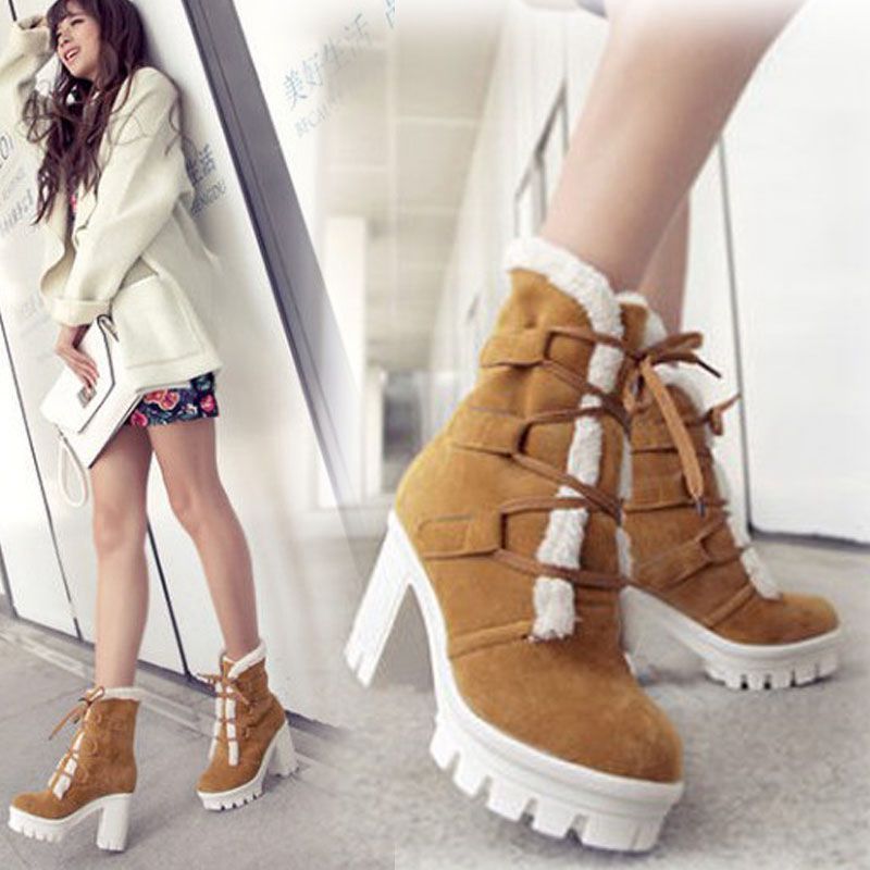 Botas Martin Impermeables con Suela Gruesa para Mujer Wish