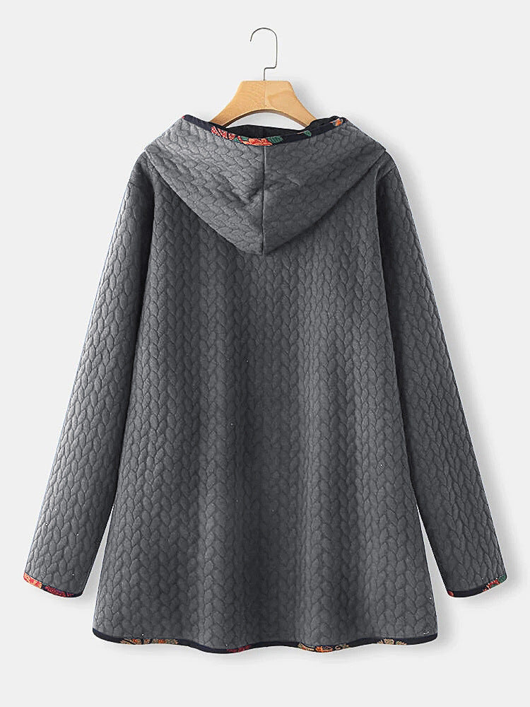 Chaqueta de Algodón con Capucha para Mujer