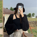 Cardigan de Punto Holgado Estilo Coreano para Mujer