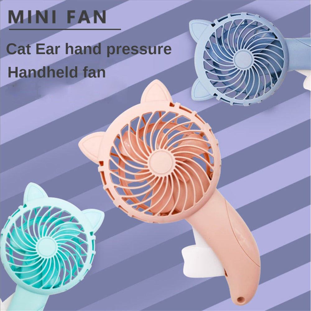 Mini Ventilador de Mano con Forma de Gato para Niños — 3 Colores