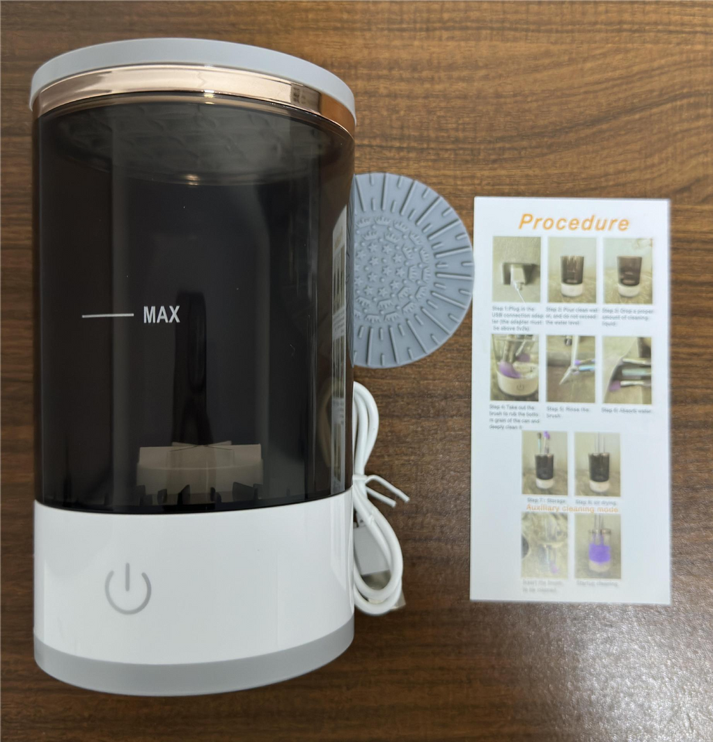Limpiador de Brochas de Maquillaje Eléctrico Recargable – 7000 RPM