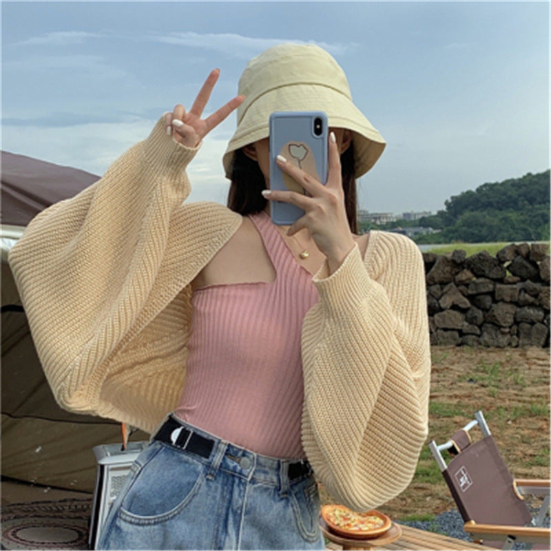 Cardigan de Punto Holgado Estilo Coreano para Mujer