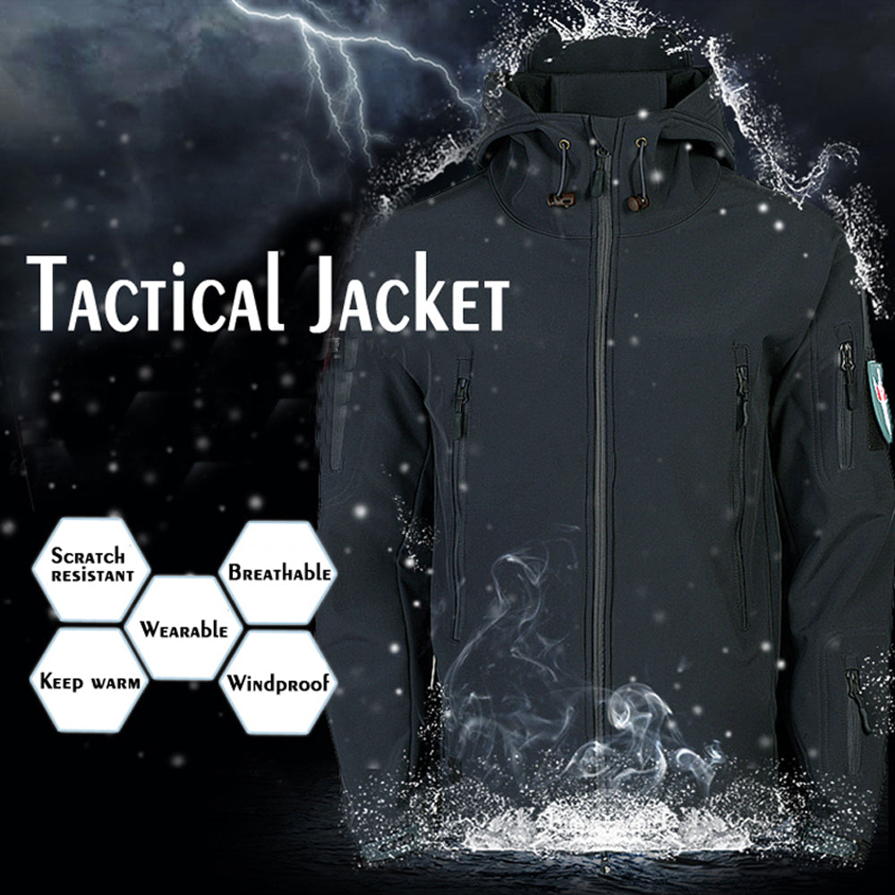 Chaqueta Táctica Impermeable Piel de Tiburón | Outdoor, Militar y Softshell para Hombre