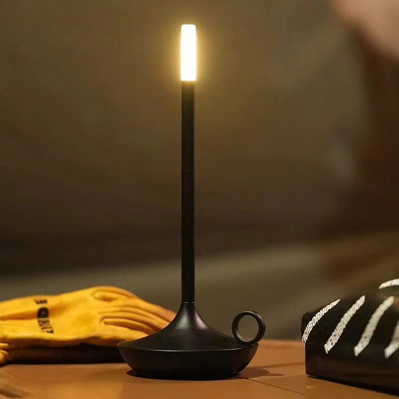 Lámpara de Mesa LED Vintage Estilo Vela — 5 Colores