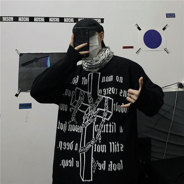Sweater Oversize Estilo Coreano Unisex