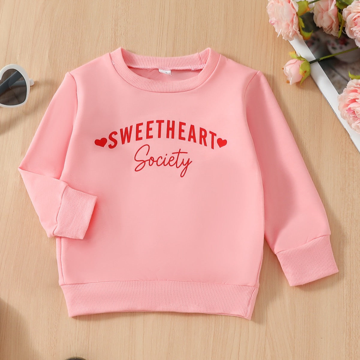 Suéter Sencillo con Estampado de Letras Lindo