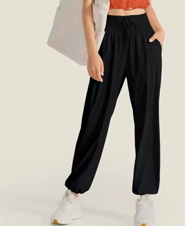 Pantalones Harem Holgados para Mujer con Bolsillos — Yoga y Casual