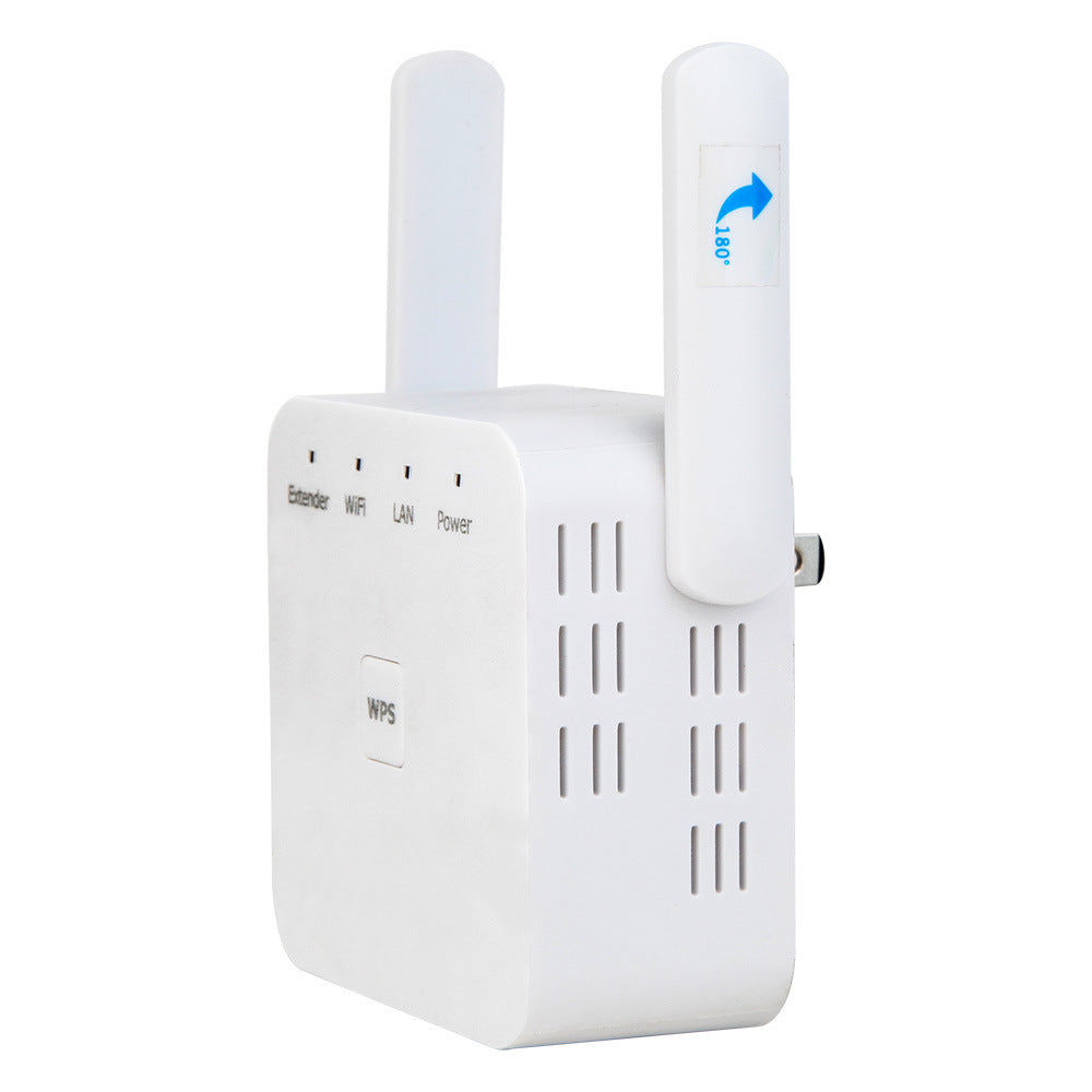 Amplificador y Repetidor de Señal WiFi Inalámbrico 300Mbps – Antenas Dobles para el Hogar