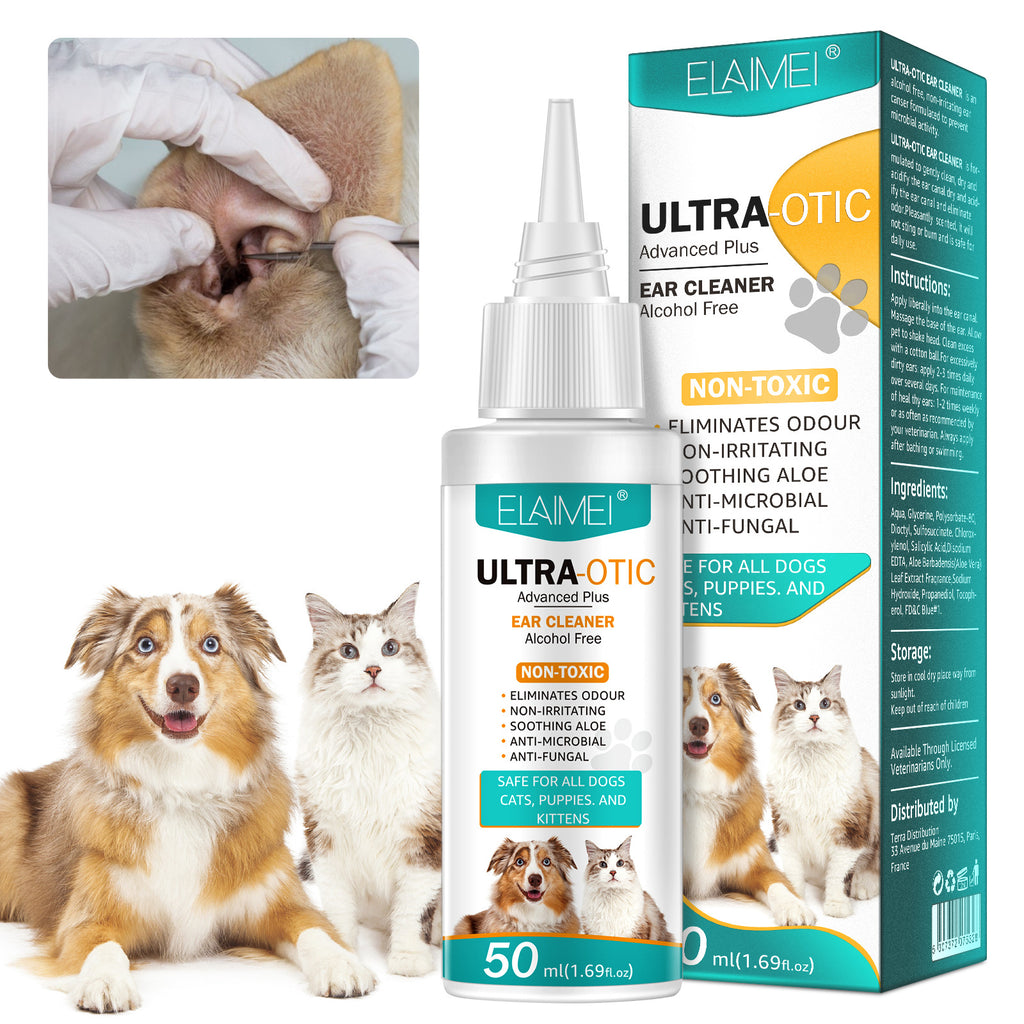 Limpiador de Oídos para Perros y Gatos 50ml – Fórmula Suave