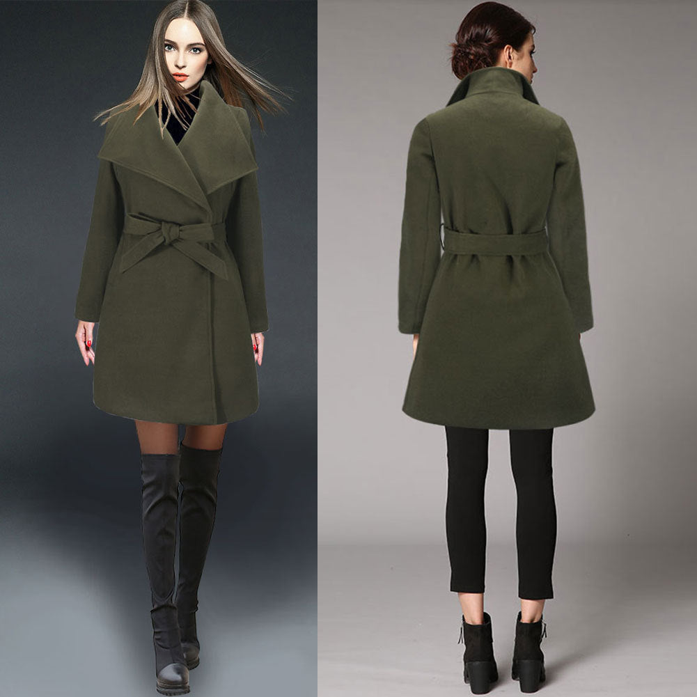 Abrigo de Lana para Mujer — 4 Colores, Tallas S a XXL