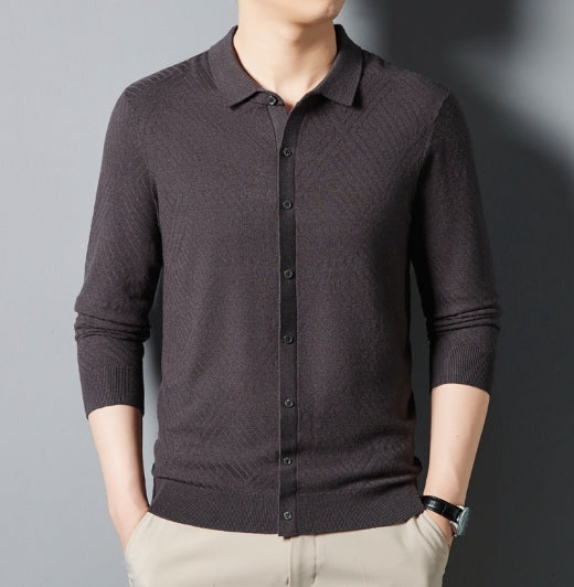 Camisa de Punto de Terciopelo Urban para Hombre | Otoño