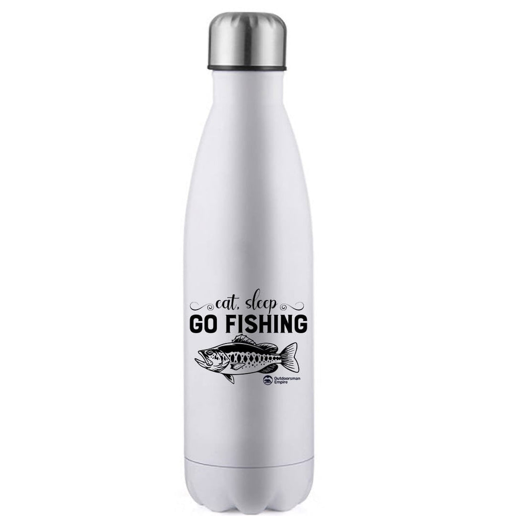 Eat Sleep Go Fishing 17oz Stainless Water Bottle