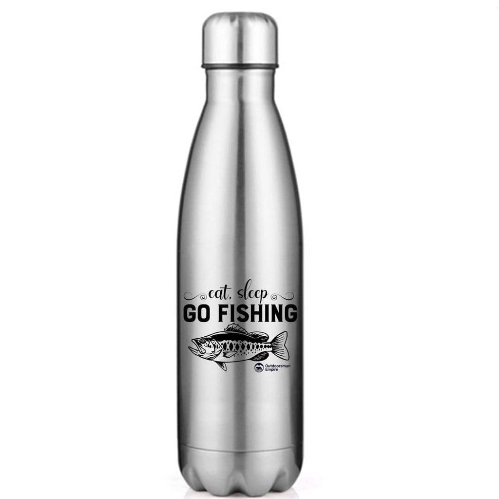 Eat Sleep Go Fishing 17oz Stainless Water Bottle